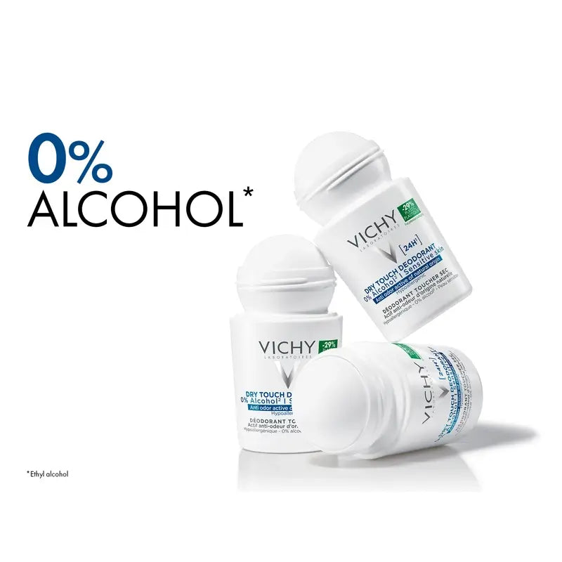 Vichy Desodorante 24H Tacto Seco Roll-On 0% Alcohol 50 ml