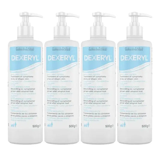 Dexeryl Crema Emoliente, Pack 4 x 500 gr