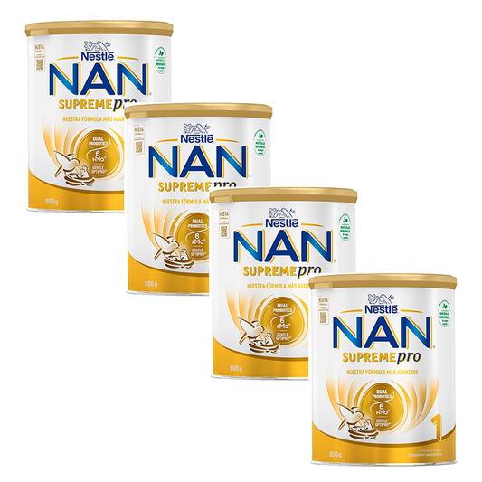 Pack 4 X Nestle Nan Supreme 1 Leche En Polvo 800 gr