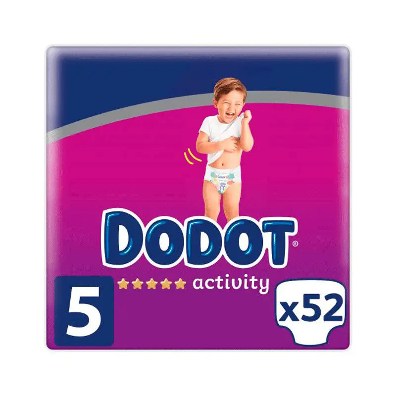 Dodot Activity Pañal Talla 5 (12-16 Kg), 52 unidades