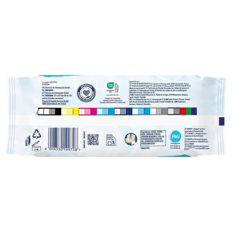Dodot Toallitas 99% Aqua, 1x60, 60 unidades