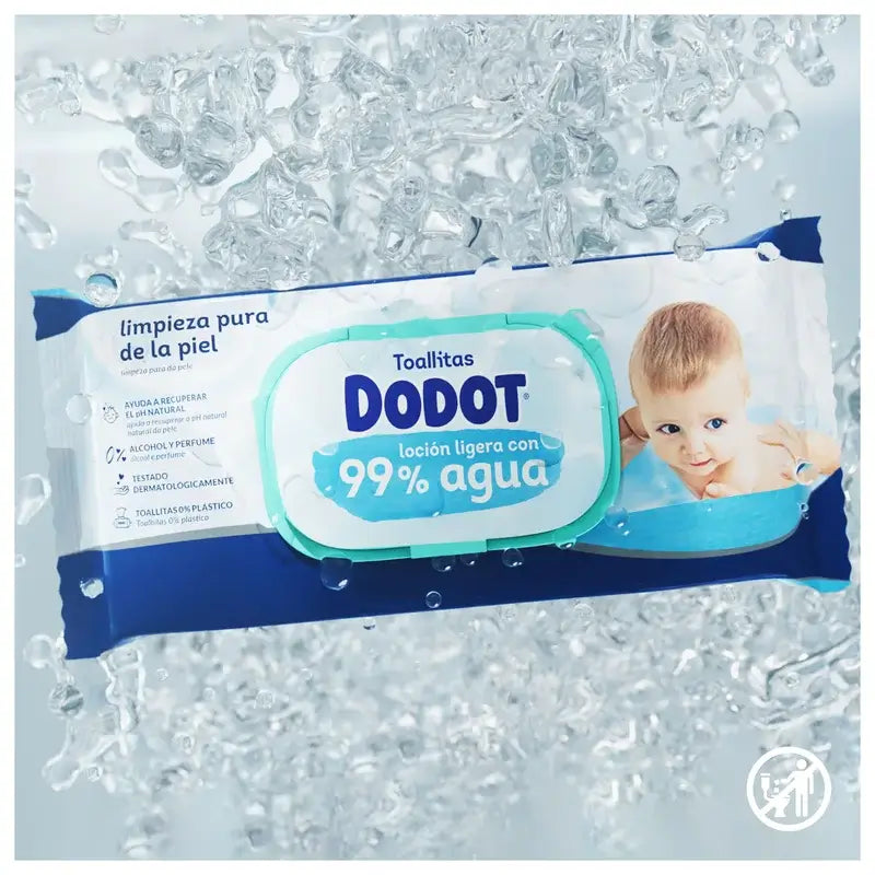 Dodot Toallitas 99% Aqua, 15x60, 900 unidades