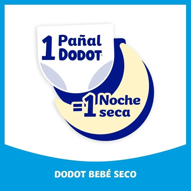 Dodot Bebé Seco Talla 6, 13Kg-18Kg, 128 Pañales