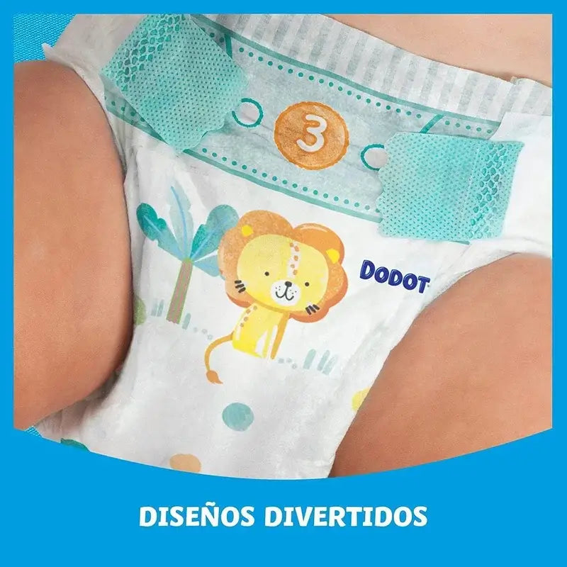 Dodot Bebé Seco Talla 6, 13Kg-18Kg, 128 Pañales