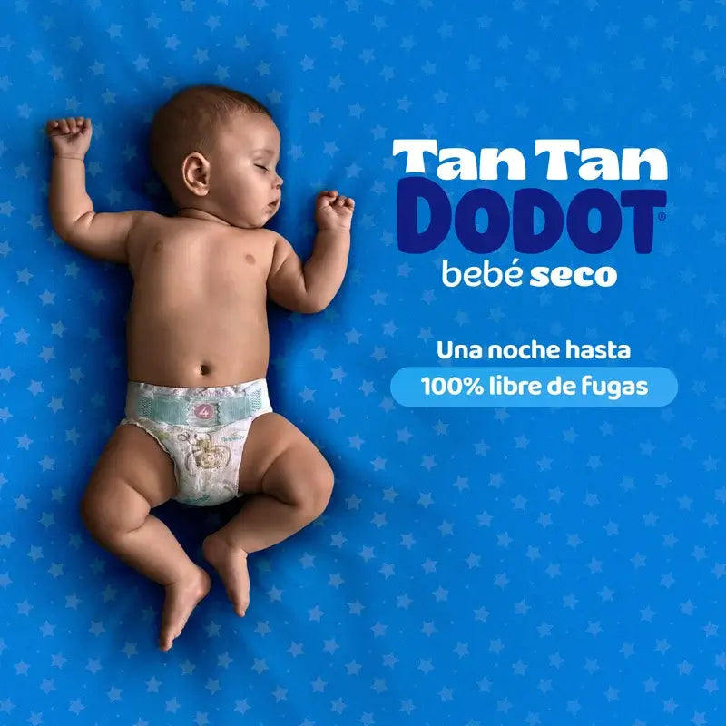 Dodot Bebé Seco Talla 3+ (7-11 Kg), 66 Pañales