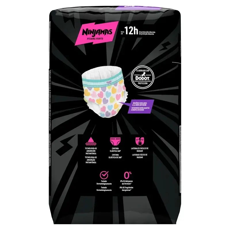 Dodot Ninjamas Talla 7 Corazon, 2X10 Pañales