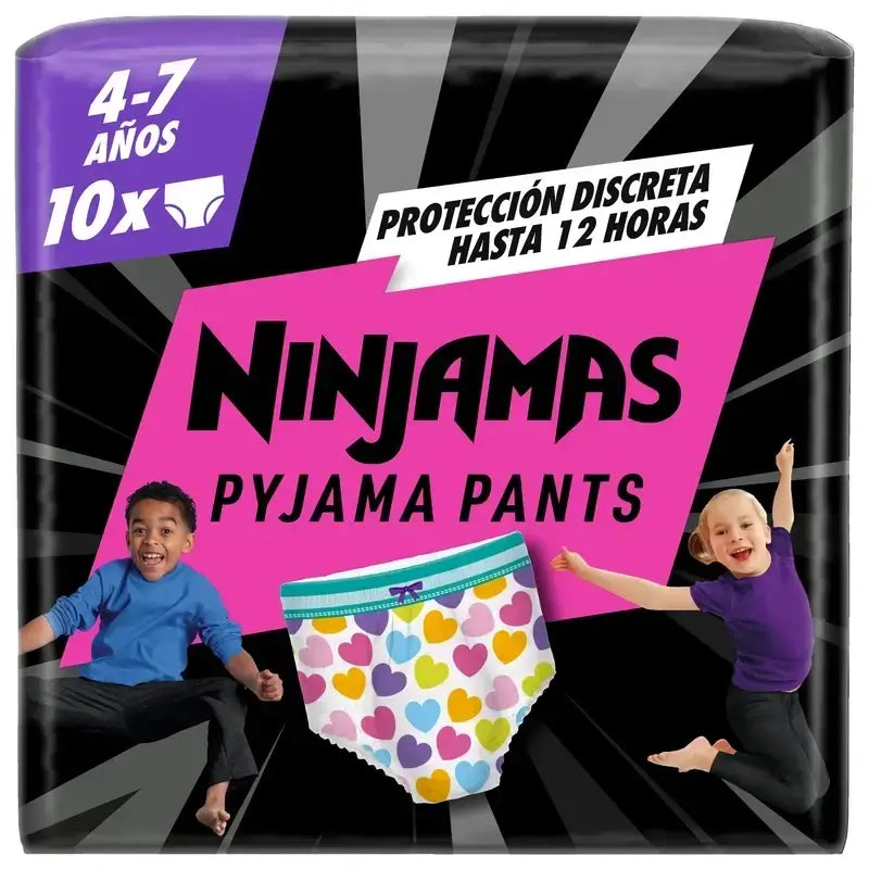 Dodot Ninjamas Talla 7 Corazon, 2X10 Pañales