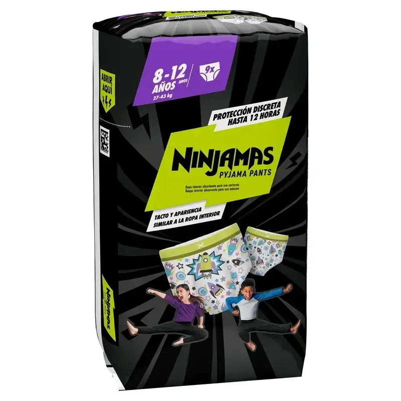 Dodot Ninjamas Talla 8 Cohete, 2X9 Pañales