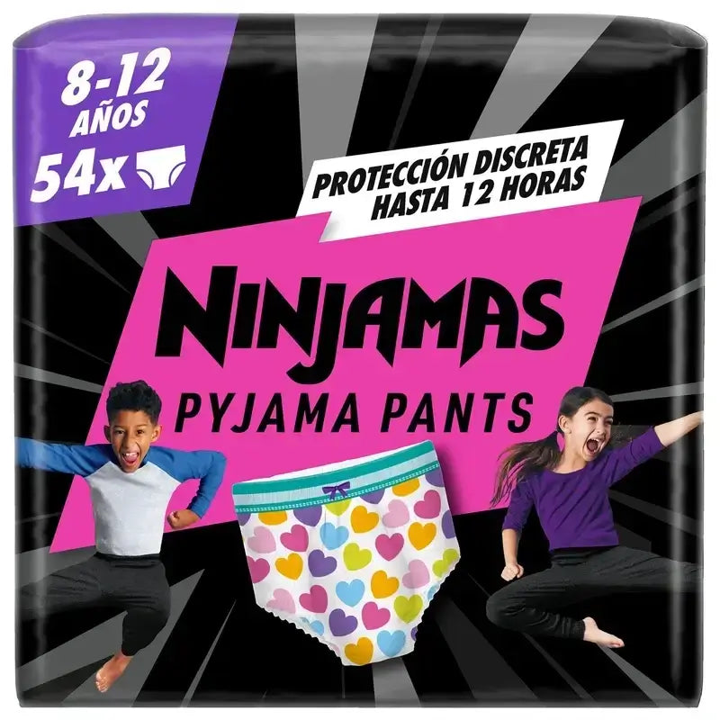 Dodot Ninjamas Talla 8 Corazon, 2X9 Pañales