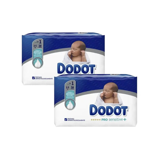 Dodot Sensitive Talla 1 (2-5 Kg), 76 Pañales