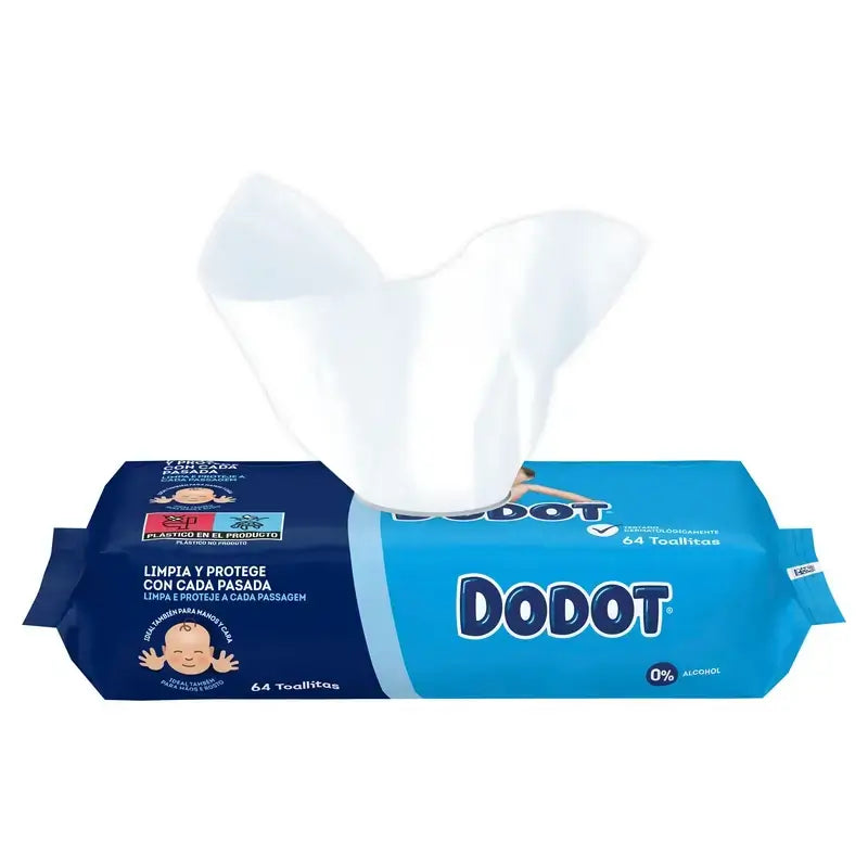 Dodot Toallitas Para Bebé, 2x64 Unidades