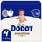 Dodot Sensitive Talla 4 Para Bebé, 9 Kg, 14 Kg, 210 Pañales
