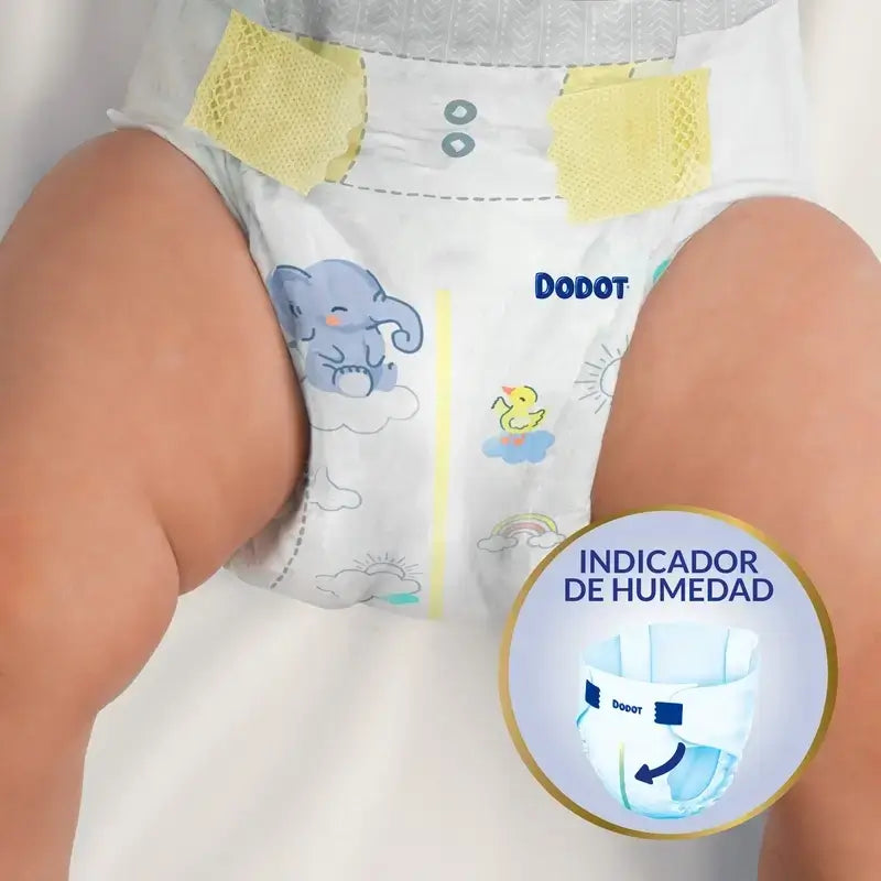 Dodot Sensitive Talla 4 Para Bebé, 9 Kg, 14 Kg, 210 Pañales