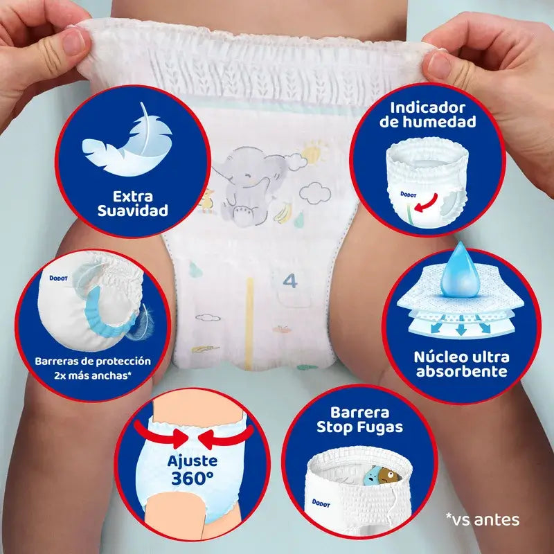Dodot Pañal Pants Activity Extra Jumbo Pack Talla 7 , 29 unidades
