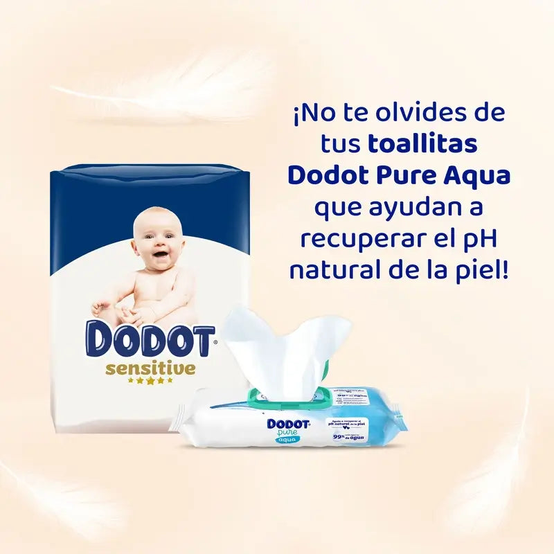 Dodot Pañal Sensitive Jumbo Pack Talla 2 , 88 unidades