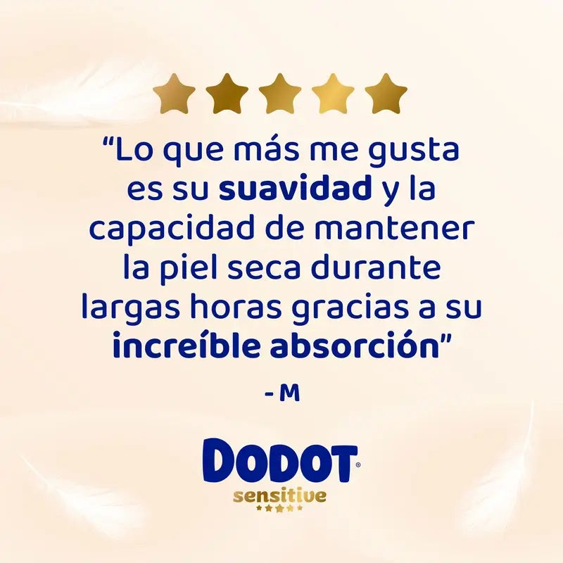 Dodot Pañal Sensitive Jumbo Pack Talla 3 , 78 unidades