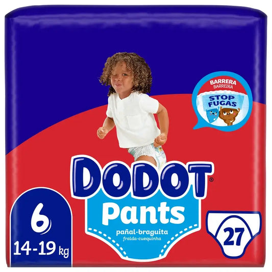 Dodot Pants Braguita Talla 6 (+15 Kg), 27 Pañales