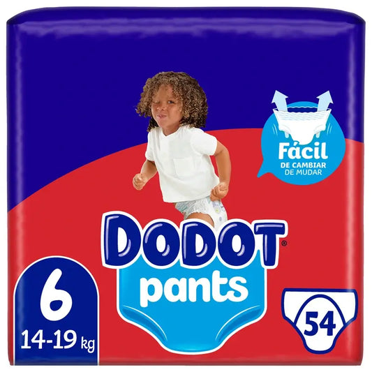 Dodot Pants Braguita Talla 6, 54 Pañales
