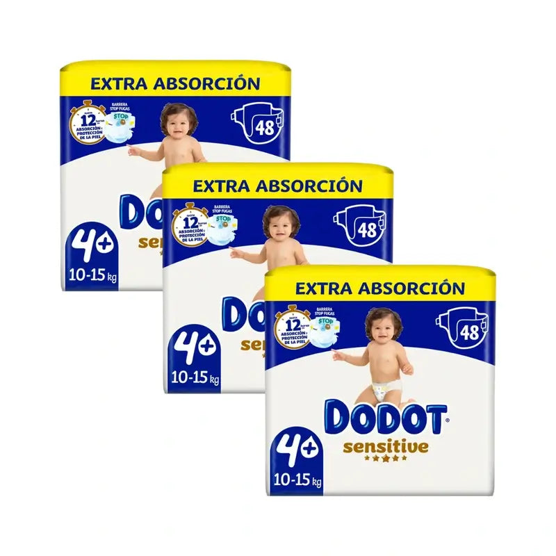 Dodot Sensitive Talla 4, 144 Pañales