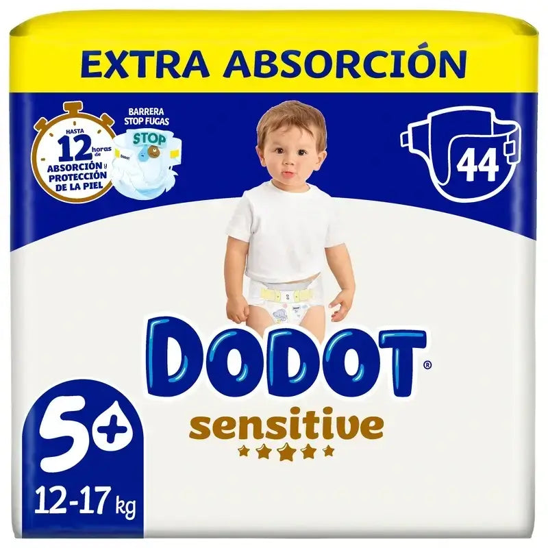Dodot Pack 2X Sensitive Pañal Talla 5, 88 Unidades