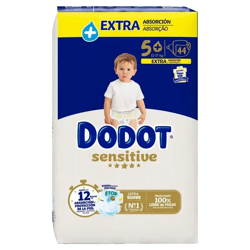 Dodot Sensitive Talla 5, 132 Pañales