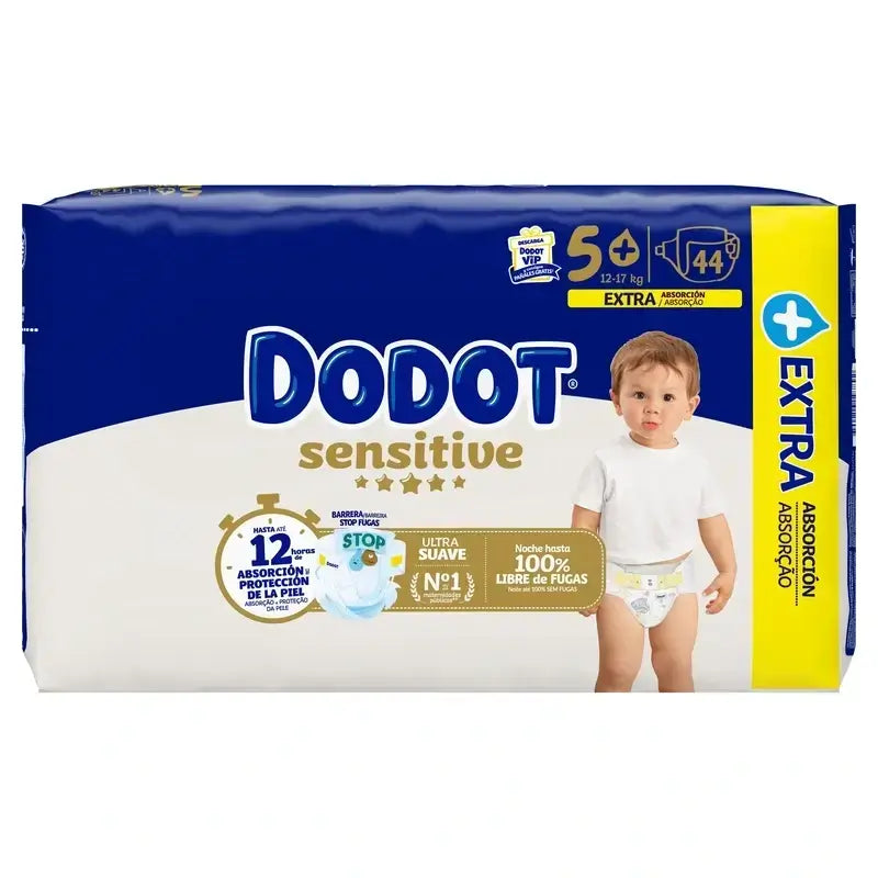 Dodot Sensitive Talla 5, 132 Pañales