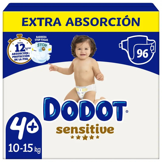 Dodot Sensitive Extra-Box Talla 4, 96 Pañales
