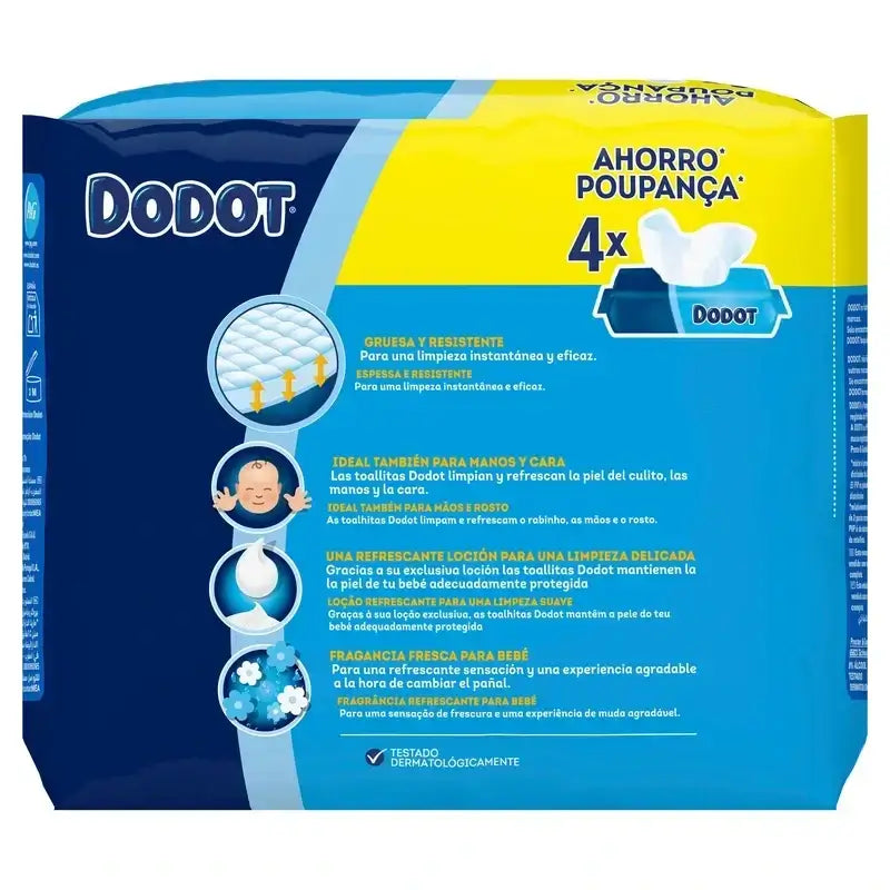 Dodot Toallitas De Recambio, 2x208 Unidades