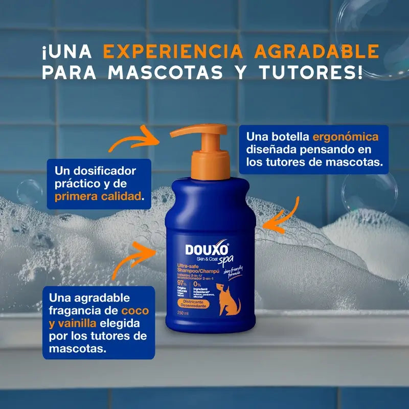 Douxo Skin & Coat Spa 2 En 1 Champú Y Acondicionador Para Perros, 250 ml