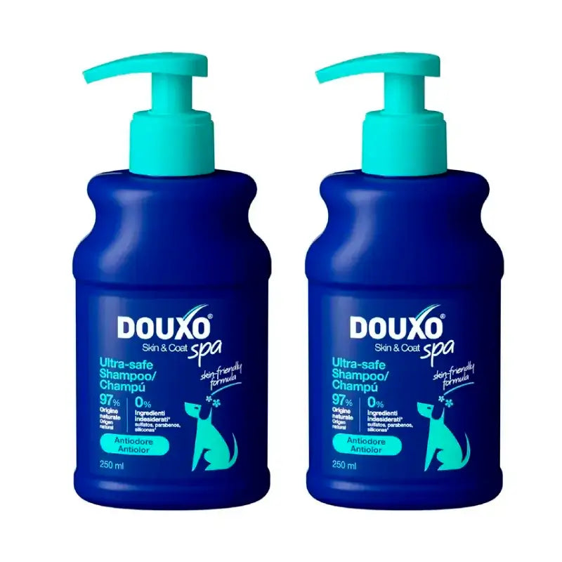 Douxo Skin & Coat Spa Champú Antiolor Para Perros, Pack 2 x 250 ml