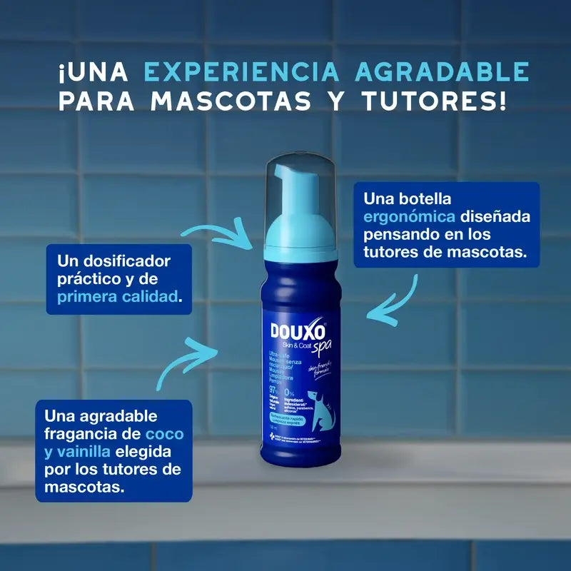 Douxo Skin & Coat Spa Espuma Ultra Suave Para Limpieza Exprés, 150 ml