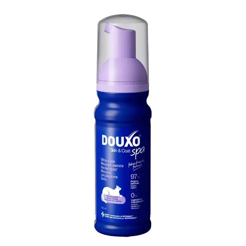 Douxo Skin & Coat Spa Limpieza Ultra Suave Para Limpieza Sin Estrés Gato, 150 ml
