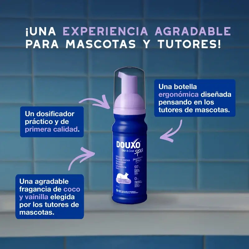 Douxo Skin & Coat Spa Limpieza Ultra Suave Para Limpieza Sin Estrés Gato, 150 ml