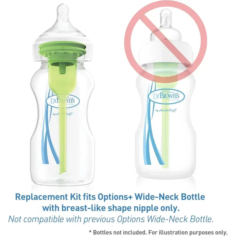 Dr.Brown's Kit Recambio 270 ml (2 Valvulas, 2 Tubos y 2 Tapas)