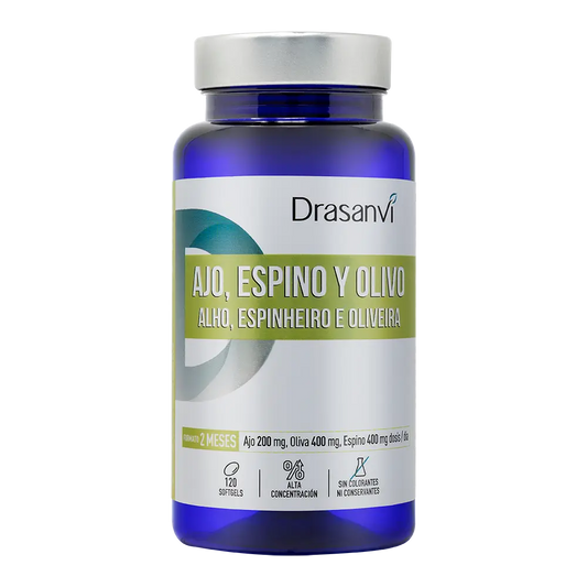 Drasanvi Ajo Espino Olivo 500Mg Bote Nutrabasicos , 120 perlas