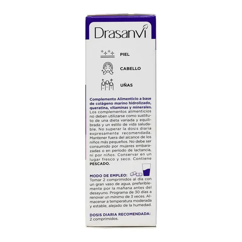 Drasanvi Cabello, Piel Y Uñas Collmar Esenciales Belleza, 60 comprimidos