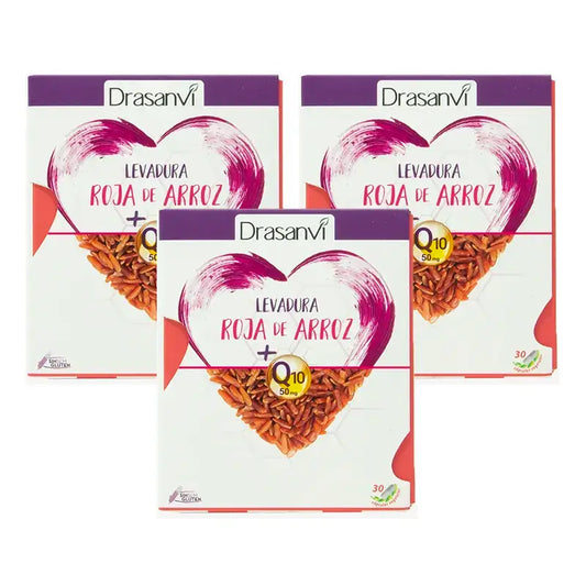 Drasanvi Levadura Arroz Rojo (2,9 Mg Monacolina K) Coenzima Q10, 3X30 Cápsulas