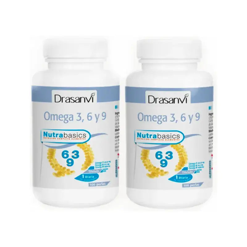 Drasanvi Omega 3-6-9 1000Mg Bote Nutrabasicos , 2X100 Perlas