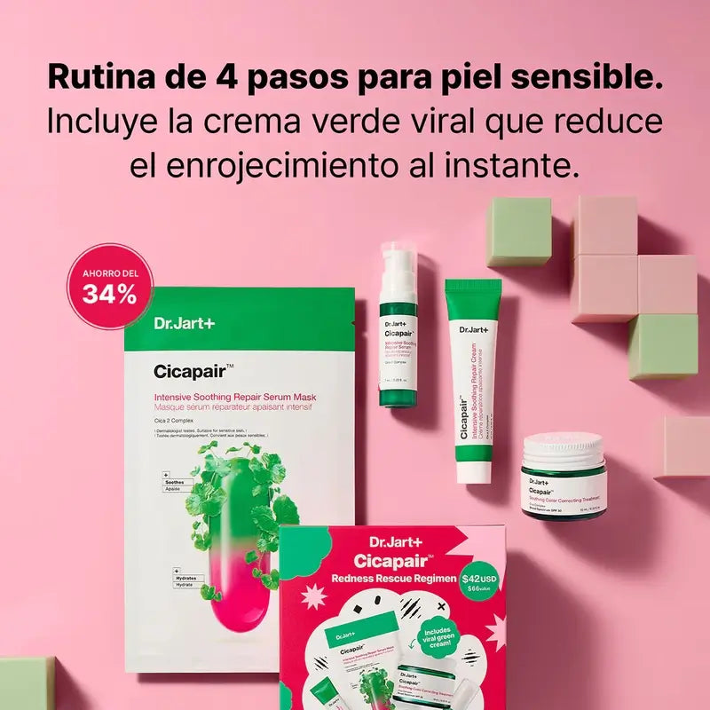 Dr.Jart+ Kit De Rescate Para Piel Con Enrojecimiento Con Centella Asiática