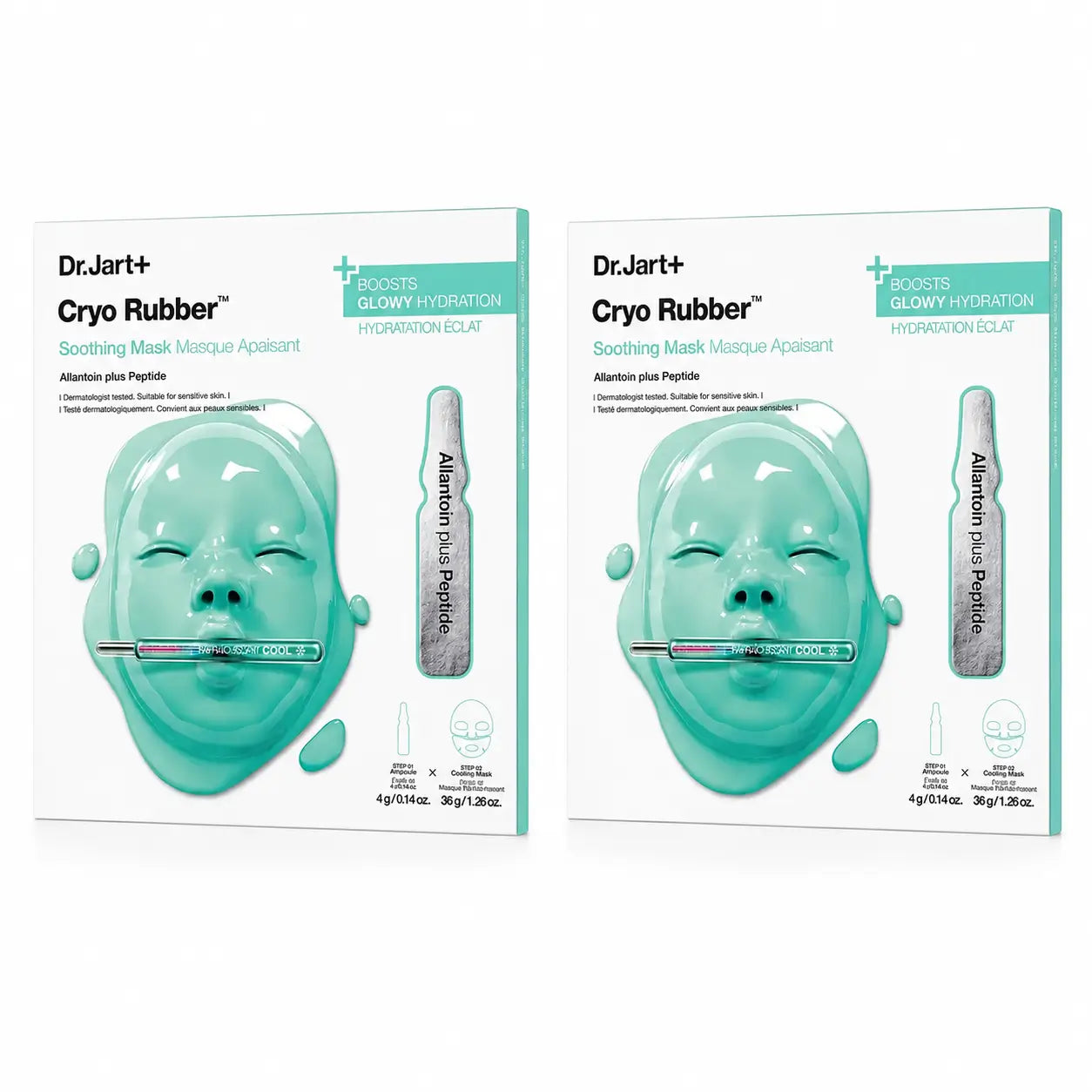 Dr.Jart+ Mascarilla Calmante Cryo Rubber Soothing Mask,pack 2