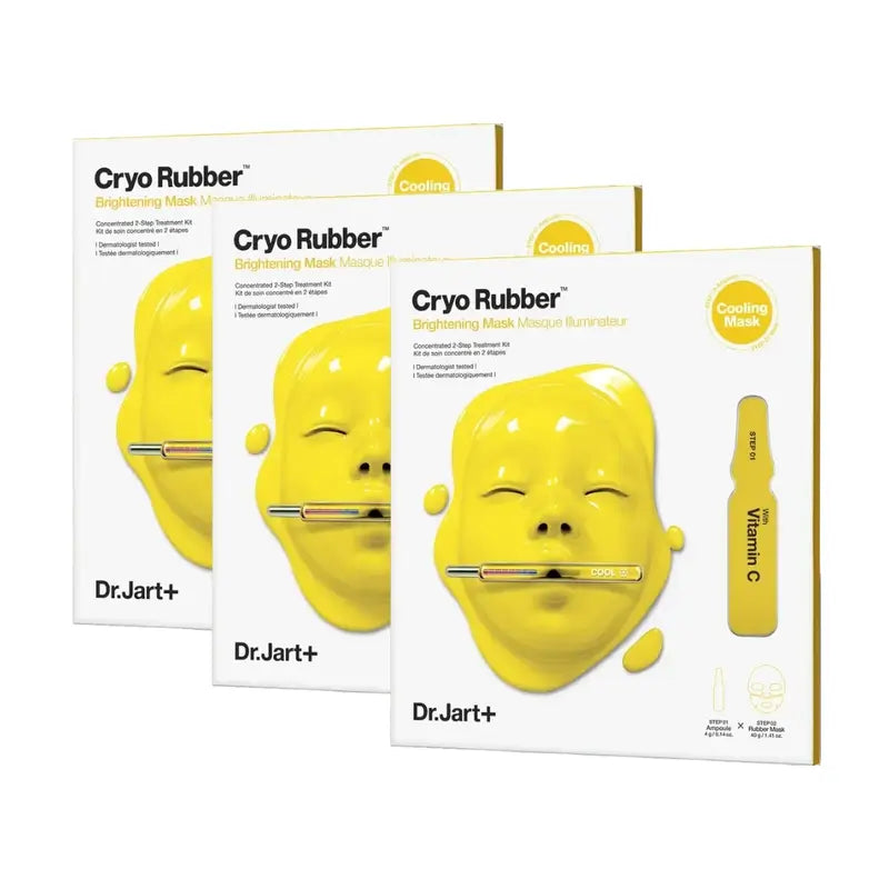 Dr.Jart+ Mascarilla Iluminadora Con Vitamina C, 3 Unidades