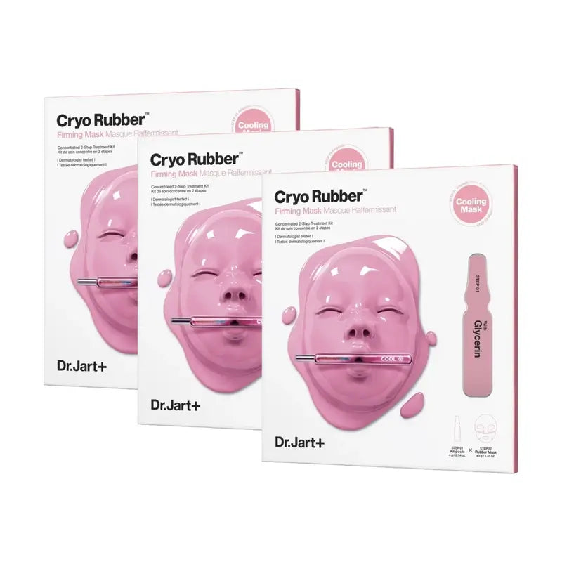 Dr.Jart+ Mascarilla Refrescante Reafirmante Glicerina, 3 Unidades