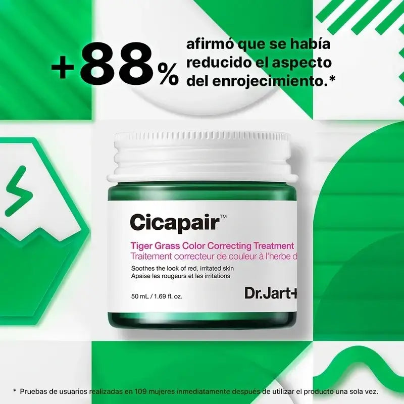 Dr.Jart+ Cicapair Tiger Grass Tratamiento Con Color Para Rojeces, 50 ml