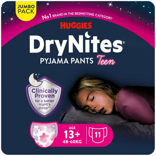 Drynites Talla +13 Niña Pañales De Noche , 11 unidades