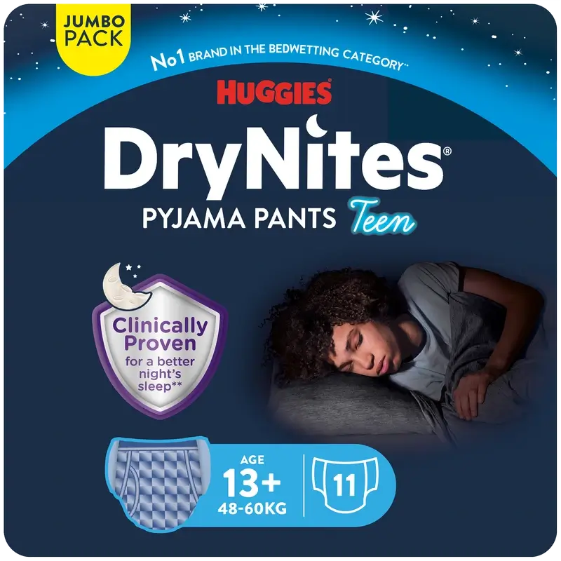 Drynites Talla +13 Niño Pañales De Noche , 11 unidades