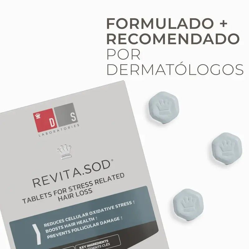 Ds Laboratories Revita Sod Comprimidos Anticaída, 30 uds