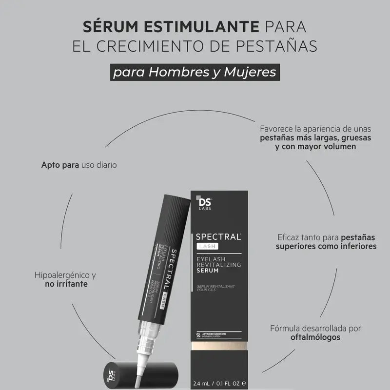 Ds Laboratories Spectral Lash Sérum Estimulante Para El Crecimiento De Pestañas, 2,4 ml