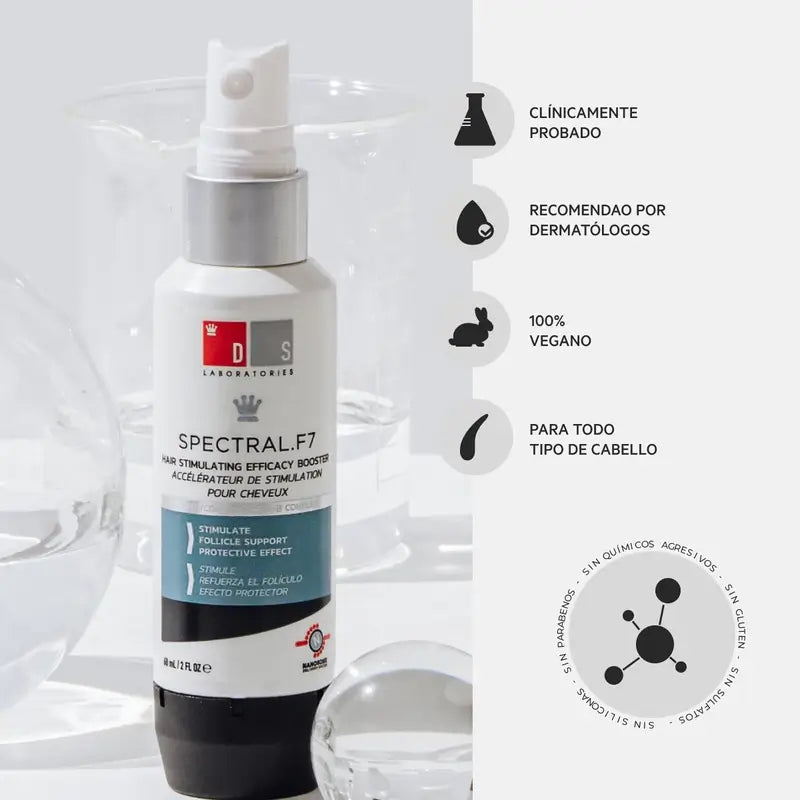 Ds Laboratories Spectral Loción F7 Tratamiento Con Astressin-B Para La Alopecia Por Estrés, 60 ml