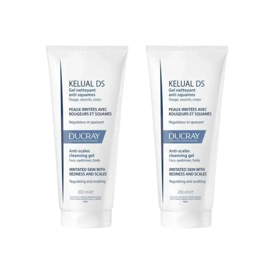 Ducray Kelual Ds Gel Limpiador Facial Antiescamas, 2X200 Ml