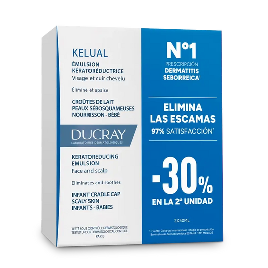 Ducray Kelual Emulsión Queratorreductora Costra Láctea Pack Dúo 2x50ml 30% DTO 2ª Ud